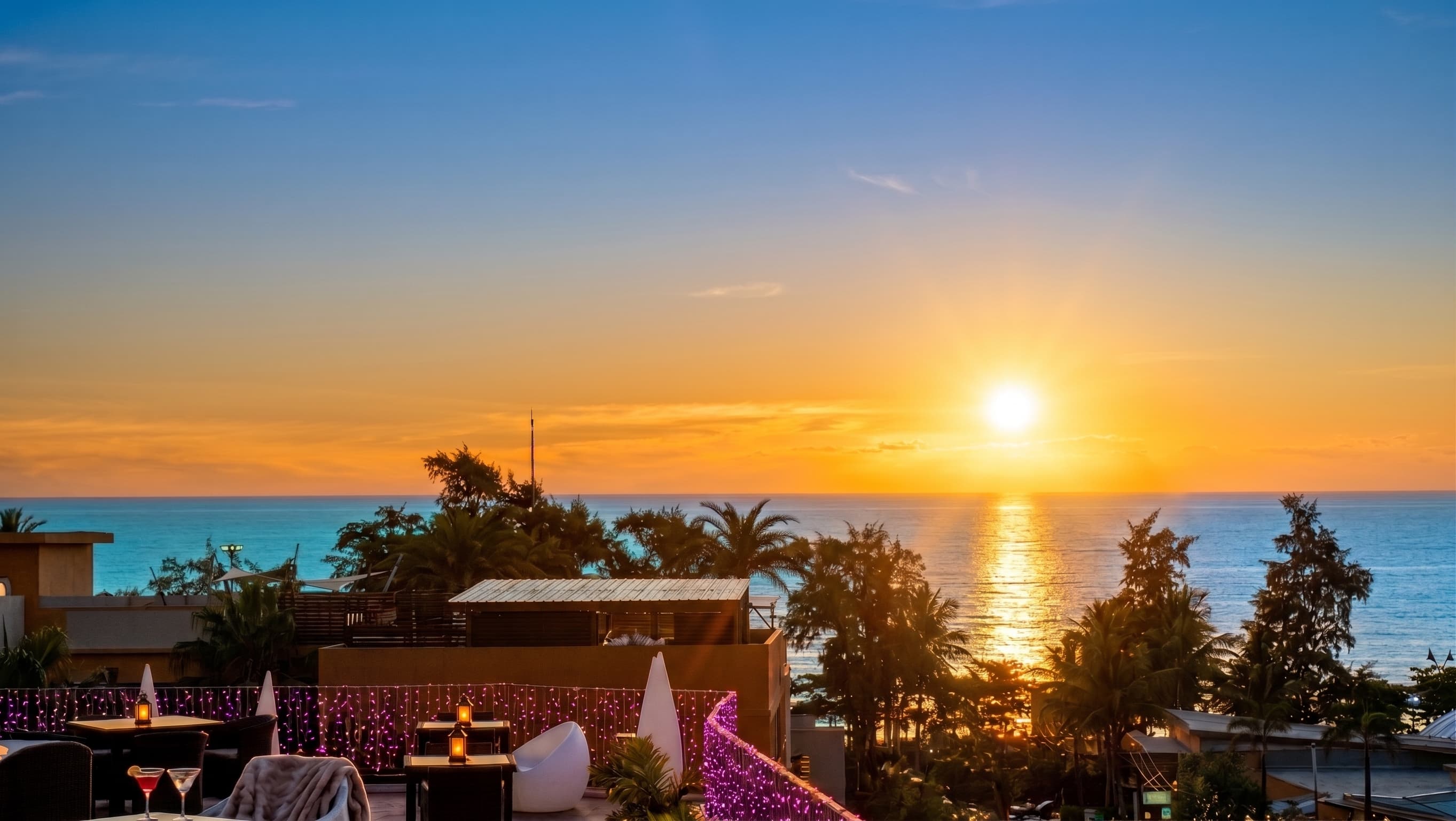 Halo Rooftop Sunset View